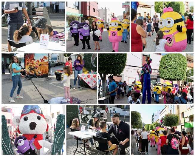 Collage de fotos de las actividades de este lunes en Los Llanos de Telde/TA.